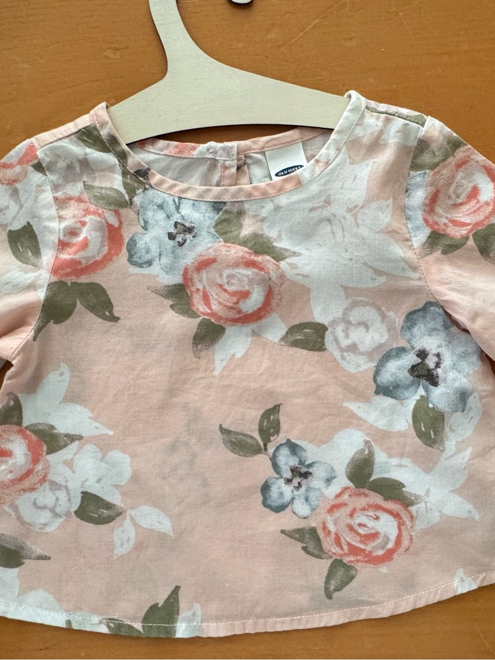 Old Navy Pink Floral Baby Top